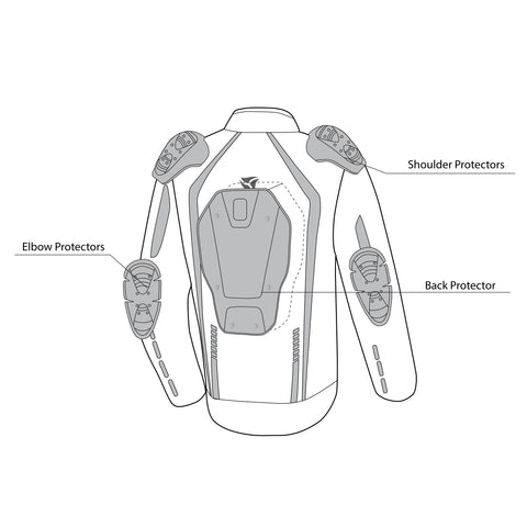 R-Tech Marshal Giallo Giacche Moto Tessile description 1