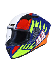 CASCO INTEGRALE MOTO TOURING SMK STELLAR WINGS GL543 DECORATO LUCIDO 