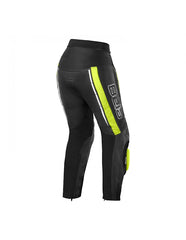 Bela Rocket Nero Giallo  donna Pantalone (Pelle Di Canguro Mix) back