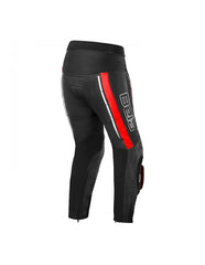 Bela Rocket Nero Rosso UOMO Pantalone (Pelle Di Canguro Mix) back