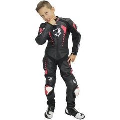 Bela Rollover Nero rosso 1PC Tute da Moto in Pelle Bambini shoot 1