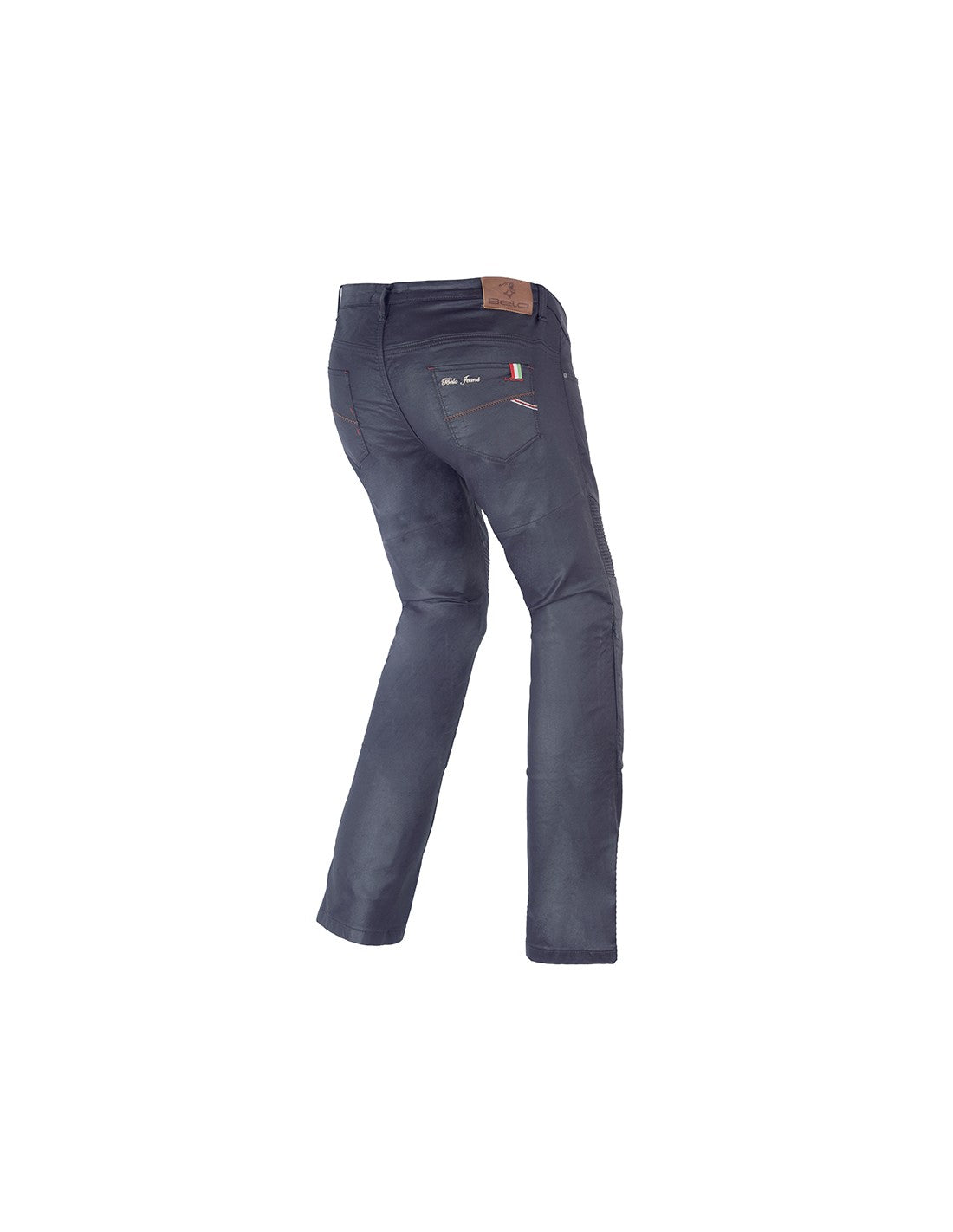 Bela Cat Lady Wax Coated Denim Pantalone Nero